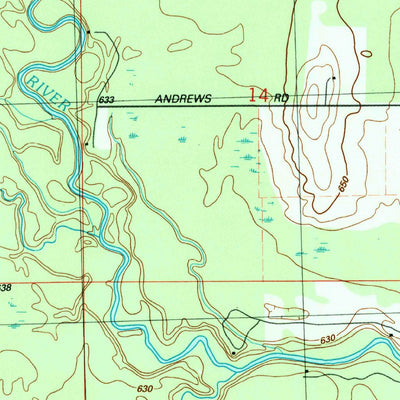 United States Geological Survey Mikado, MI (1989, 24000-Scale) digital map
