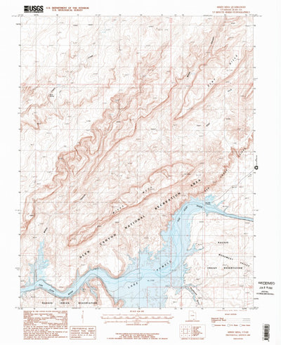 United States Geological Survey Mikes Mesa, UT (1987, 24000-Scale) digital map