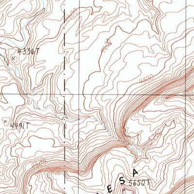 United States Geological Survey Mikes Mesa, UT (1987, 24000-Scale) digital map