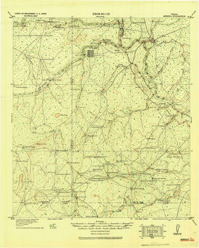 United States Geological Survey Mikeska, TX (1920, 125000-Scale) digital map