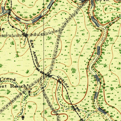 United States Geological Survey Mikeska, TX (1920, 125000-Scale) digital map