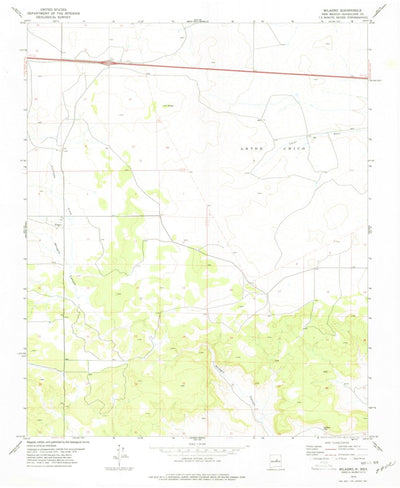 United States Geological Survey Milagro, NM (1978, 24000-Scale) digital map