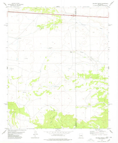 United States Geological Survey Milagro Spring, NM (1978, 24000-Scale) digital map