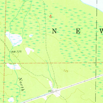 United States Geological Survey Milakokia Lake, MI (1972, 24000-Scale) digital map