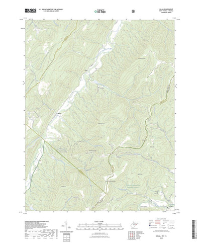 United States Geological Survey Milam, WV (2023, 24000-Scale) digital map