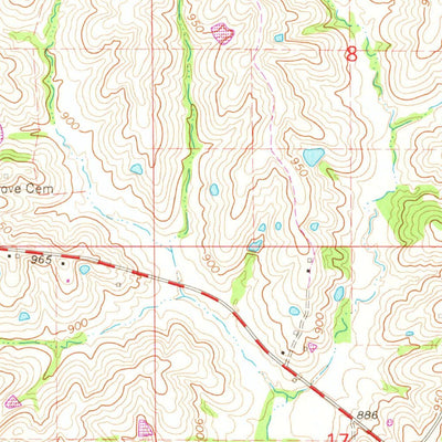 United States Geological Survey Milan East, MO (1964, 24000-Scale) digital map