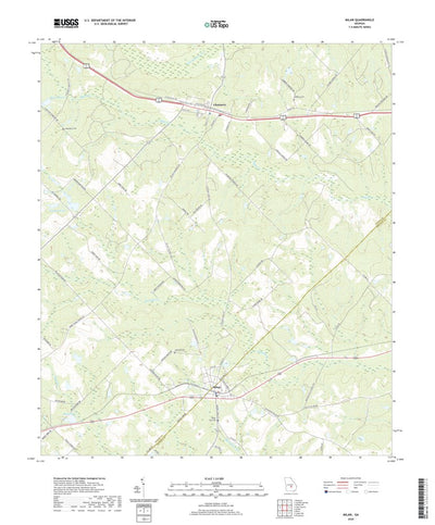 United States Geological Survey Milan, GA (2020, 24000-Scale) digital map