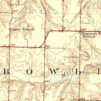 United States Geological Survey Milan, IL-IA (1912, 62500-Scale) digital map