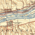 United States Geological Survey Milan, IL-IA (1912, 62500-Scale) digital map