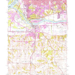 United States Geological Survey Milan, IL-IA (1953, 24000-Scale) digital map