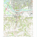 United States Geological Survey Milan, IL-IA (1992, 24000-Scale) digital map