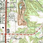 United States Geological Survey Milan, IL-IA (1992, 24000-Scale) digital map