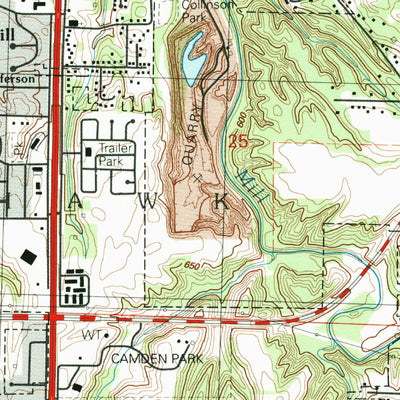 United States Geological Survey Milan, IL-IA (1992, 24000-Scale) digital map