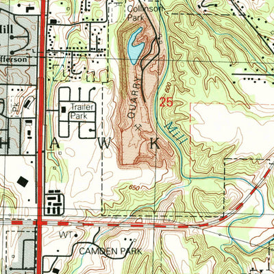 United States Geological Survey Milan, IL-IA (2000, 24000-Scale) digital map