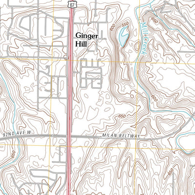 United States Geological Survey Milan, IL-IA (2009, 24000-Scale) digital map