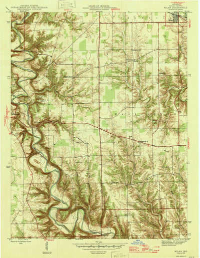 United States Geological Survey Milan, IN (1946, 24000-Scale) digital map