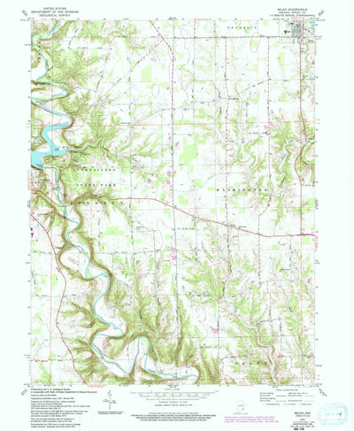 United States Geological Survey Milan, IN (1961, 24000-Scale) digital map