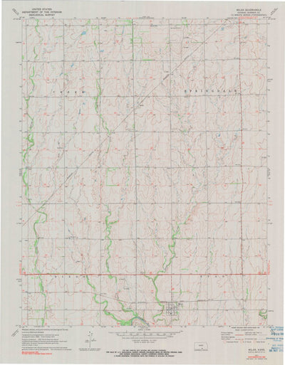 United States Geological Survey Milan, KS (1971, 24000-Scale) digital map