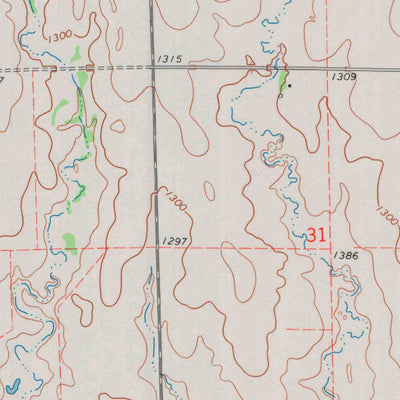 United States Geological Survey Milan, KS (1971, 24000-Scale) digital map