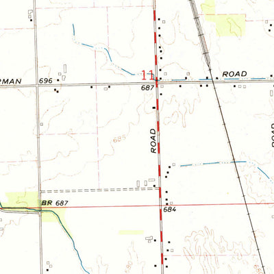 United States Geological Survey Milan, MI (1967, 24000-Scale) digital map