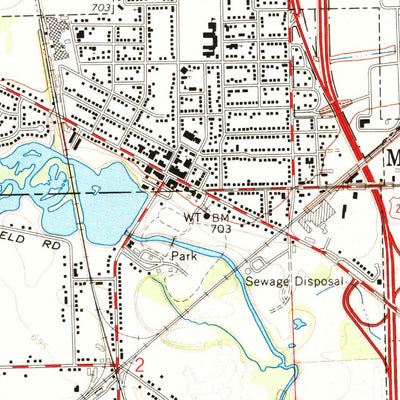 United States Geological Survey Milan, MI (1967, 24000-Scale) digital map