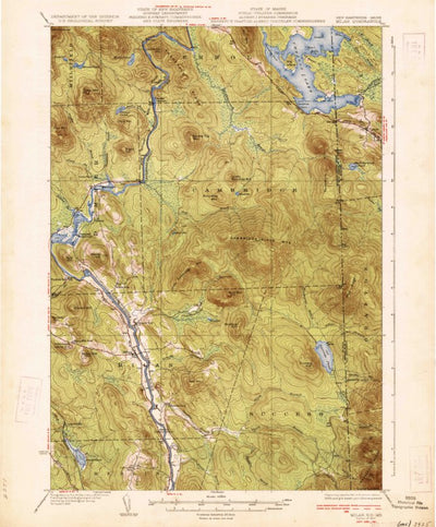 United States Geological Survey Milan, NH-ME (1934, 62500-Scale) digital map