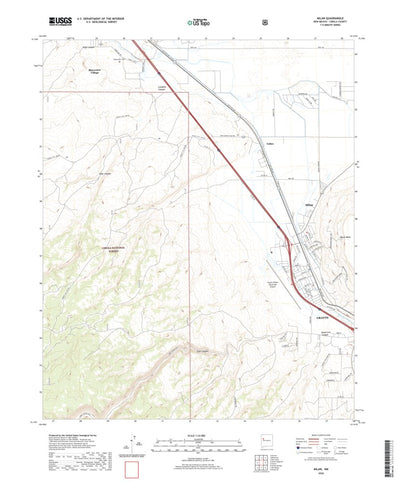 United States Geological Survey Milan, NM (2020, 24000-Scale) digital map