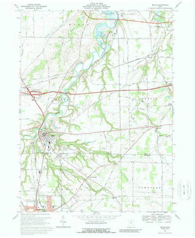 United States Geological Survey Milan, OH (1969, 24000-Scale) digital map