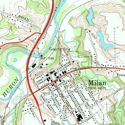 United States Geological Survey Milan, OH (1969, 24000-Scale) digital map