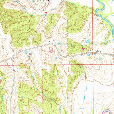 United States Geological Survey Milan West, MO (1964, 24000-Scale) digital map