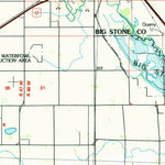 United States Geological Survey Milbank, SD-MN (1985, 100000-Scale) digital map