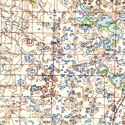 United States Geological Survey Milbank, SD-MN-ND (1958, 250000-Scale) digital map