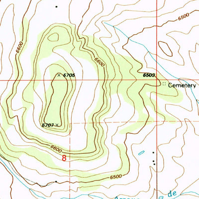 United States Geological Survey Milbourn Ranch, NM (1991, 24000-Scale) digital map