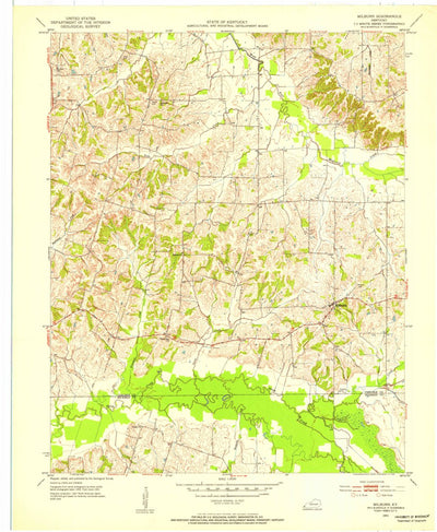 United States Geological Survey Milburn, KY (1951, 24000-Scale) digital map