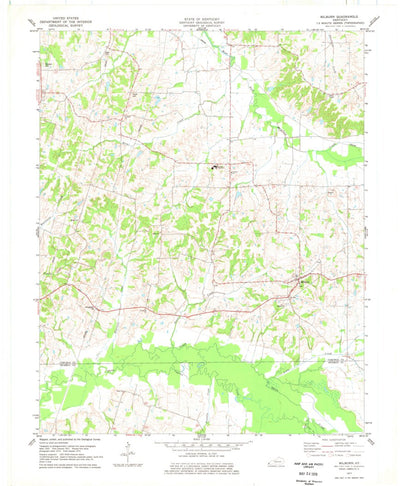 United States Geological Survey Milburn, KY (1977, 24000-Scale) digital map
