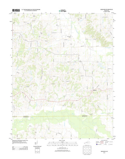 United States Geological Survey Milburn, KY (2013, 24000-Scale) digital map