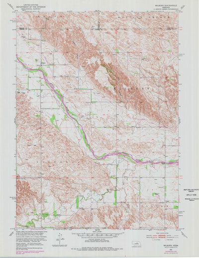 United States Geological Survey Milburn, NE (1951, 24000-Scale) digital map