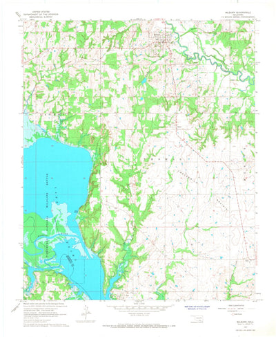 United States Geological Survey Milburn, OK (1967, 24000-Scale) digital map