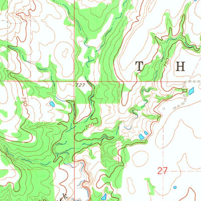 United States Geological Survey Milburn, OK (1967, 24000-Scale) digital map