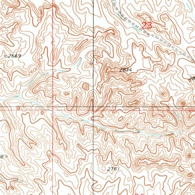 United States Geological Survey Mildred, MT (1981, 24000-Scale) digital map