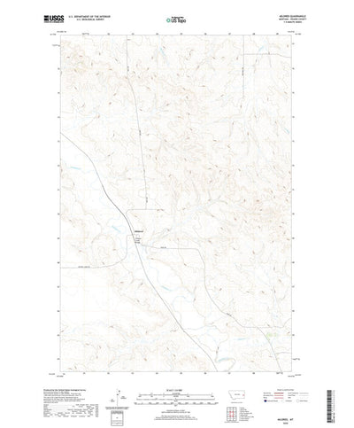 United States Geological Survey Mildred, MT (2020, 24000-Scale) digital map