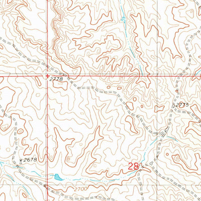 United States Geological Survey Mildred NE, MT (1981, 24000-Scale) digital map