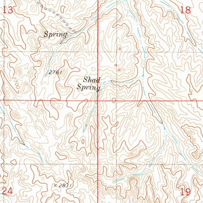 United States Geological Survey Mildred NE, MT (1981, 24000-Scale) digital map
