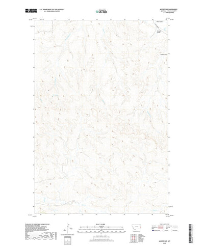 United States Geological Survey Mildred NE, MT (2020, 24000-Scale) digital map