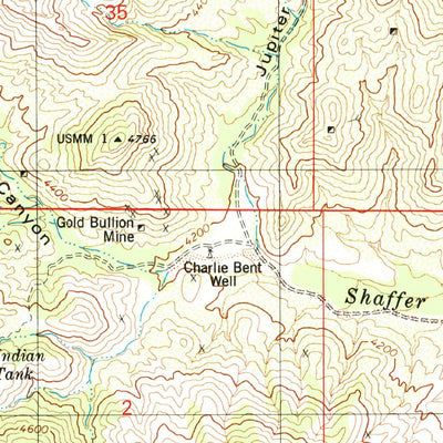 United States Geological Survey Mildred Peak, AZ (1979, 24000-Scale) digital map