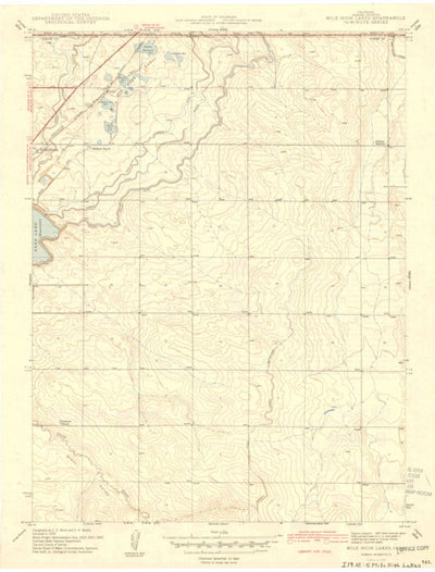 United States Geological Survey Mile High Lakes, CO (1942, 31680-Scale) digital map