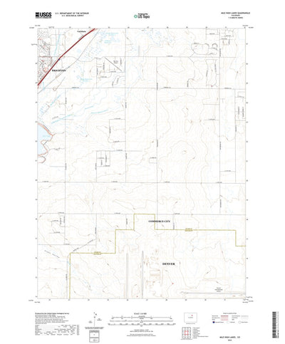 United States Geological Survey Mile High Lakes, CO (2022, 24000-Scale) digital map