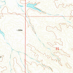 United States Geological Survey Miles City Creek, MT (1969, 24000-Scale) digital map