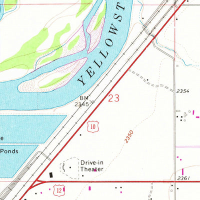 United States Geological Survey Miles City, MT (1968, 24000-Scale) digital map