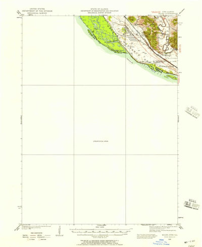 United States Geological Survey Miles, IA-IL (1935, 62500-Scale) digital map